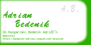 adrian bedenik business card